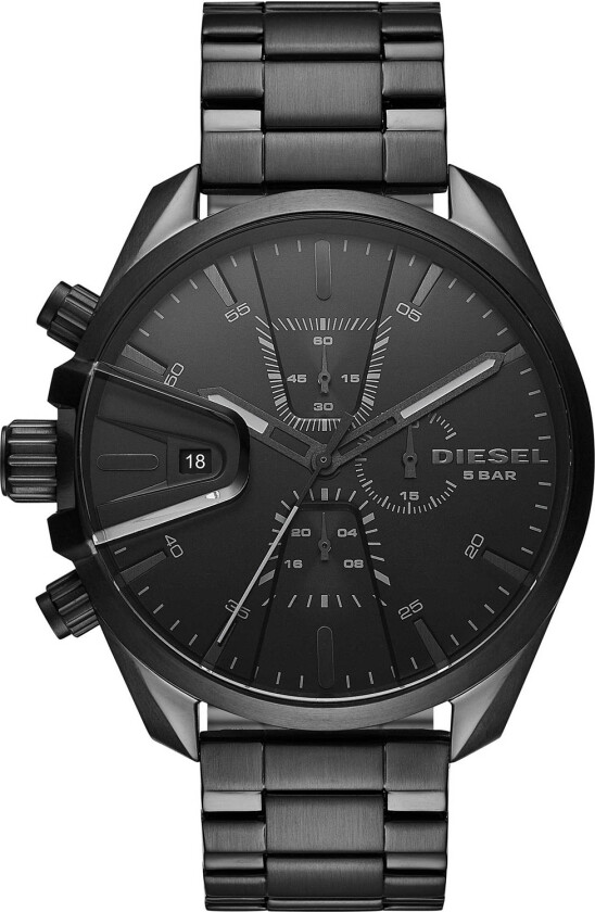 MS9 Chrono DZ4537 - Kvarts - Sort - Herreklokker - Rustfritt stål - ledd m/pin - Mineral