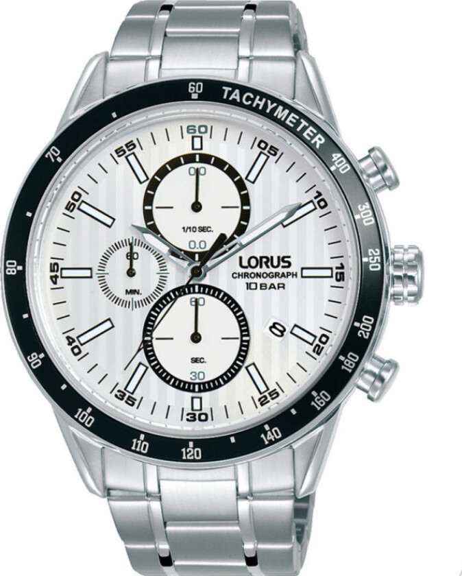 Chronograph Mens RM331GX9 - Kvarts - Sølv - Herreklokker - Rustfritt stål - ledd m/pin - Mineral