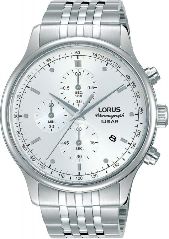 Chronograph Mens RM315GX9 - Kvarts - Sølv - Herreklokker - Rustfritt stål - ledd m/pin - Mineral