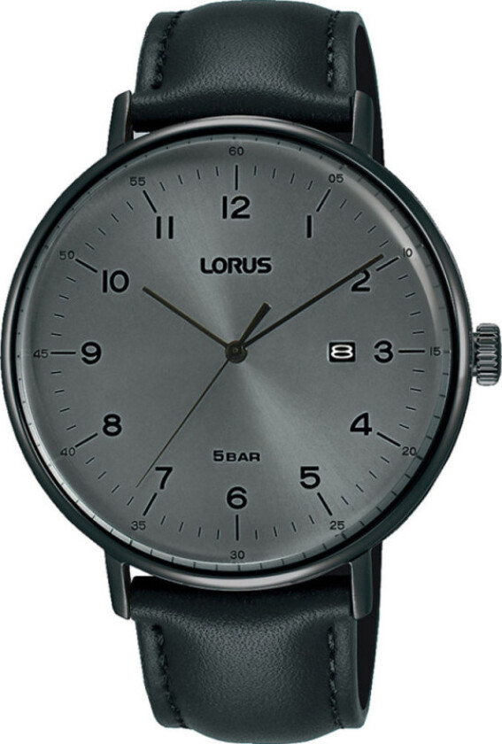 Classic Mens RH983MX9 - Kvarts - Sort - Herreklokker - Skinn - Mineral