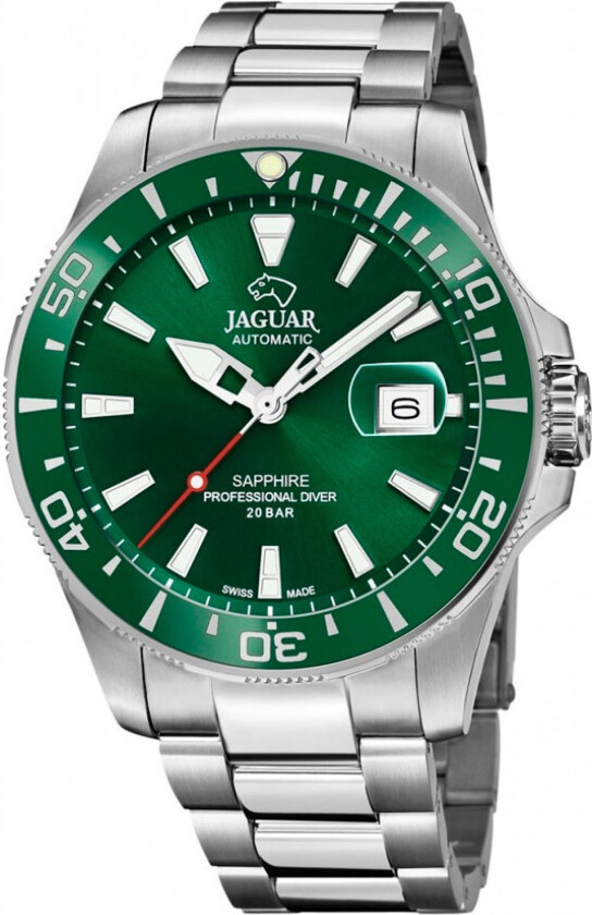 Executive Diver Automatic J886/2 - Automatisk - Sølv - Herreklokker - Rustfritt stål - ledd m/pin - Safir