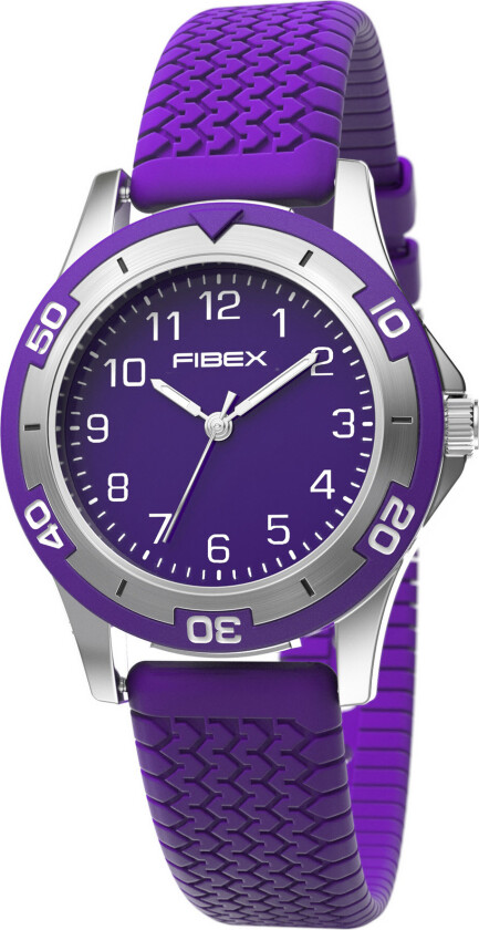 Mini 100M Aqua FIBEXCTC07 - Kvarts - Lilla Sølv - Unisex - Silikon - Akryl