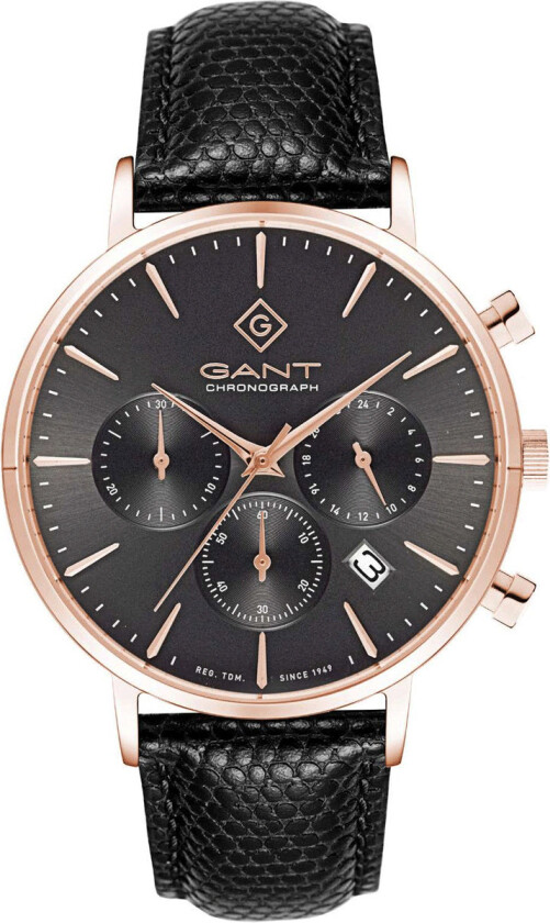 Park Avenue Chrono G123006 - Kvarts - Rosegull - Herreklokker - Skinn - Mineral