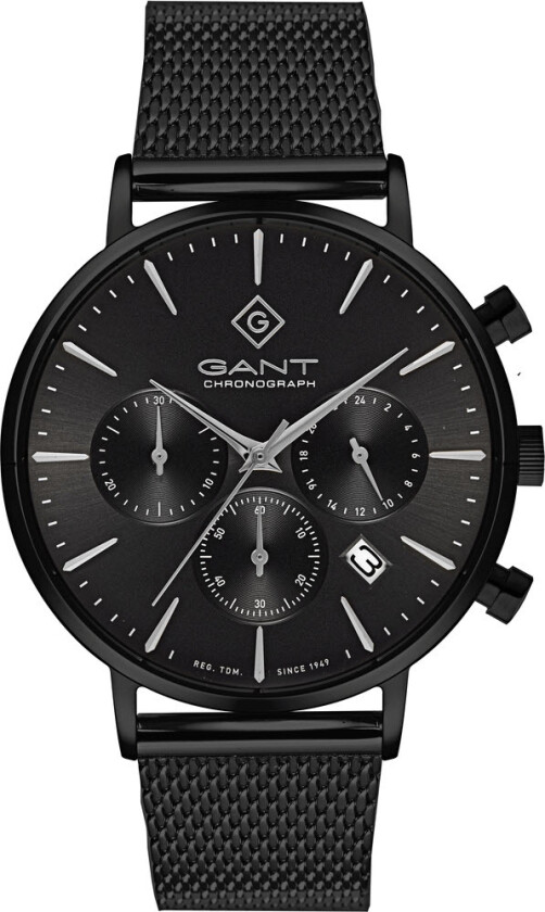 Park Avenue Chrono G123009 - Kvarts - Sort - Herreklokker - Meshlenke - Mineral