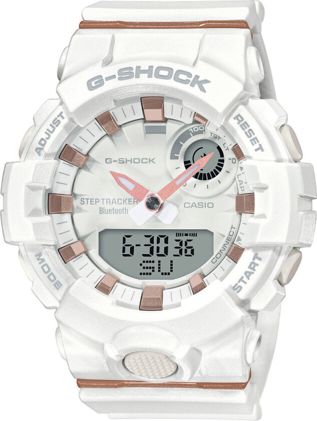 G-Shock GMA-B800-7AER - Anadigi - Hvit - Herreklokker - Resin - Mineral