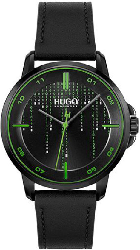 Focus Matrix 1530205 - Kvarts - Sort - Herreklokker - Skinn - Mineral
