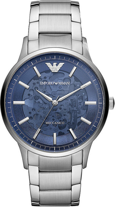 Emporio Armani Renato AR60037 - Automatisk - Grå - Herreklokker - Rustfritt stål - ledd m/pin - Mineral