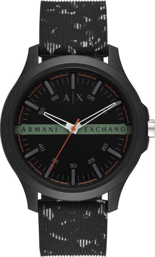 Hampton AX2428 - Kvarts - Sort - Herreklokker - Silikon - Mineral