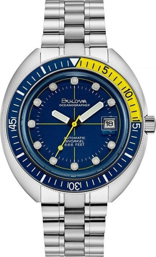 Oceanographer Automatic 96B320 - Automatisk - Sølv - Herreklokker - Rustfritt stål - ledd m/pin - Safir