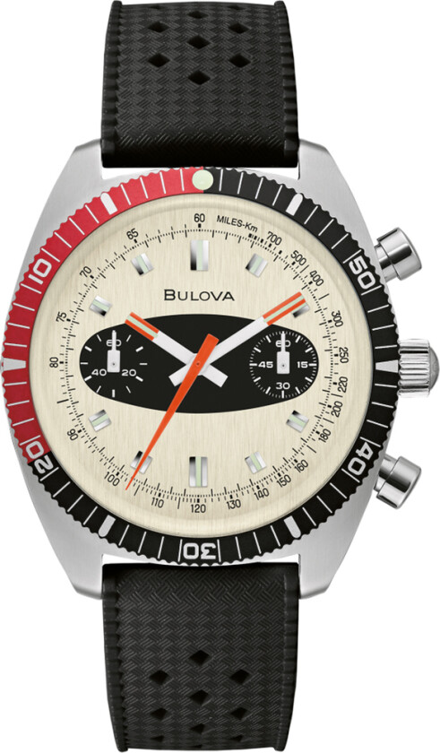 Deep Sea Chronograph Surfboard 98A252 - Kvarts - Sølv - Herreklokker - Silikon - Mineral