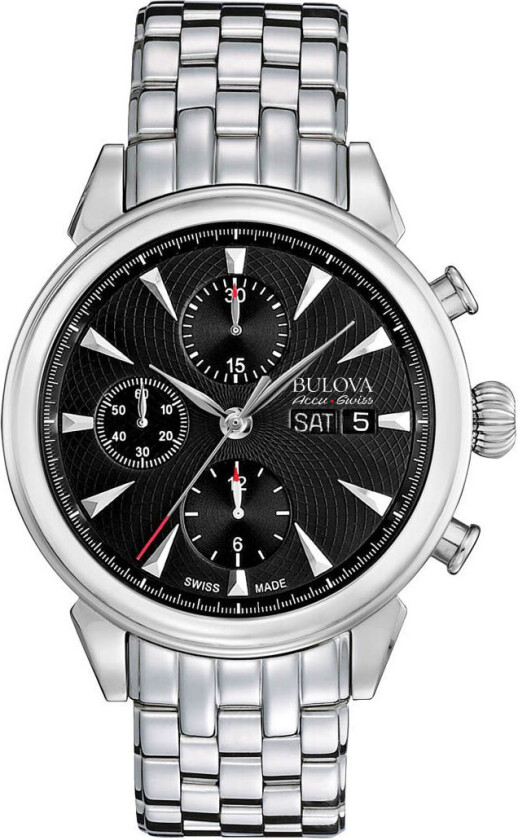 Gemini AccuSwiss Automatic 63C113 - Automatisk - Sølv - Herreklokker - Rustfritt stål - ledd m/pin - Safir