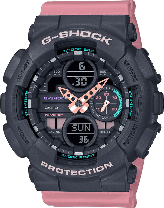 G-Shock GMA-S140-4AER - Anadigi - Sort - Herreklokker - Resin - Mineral