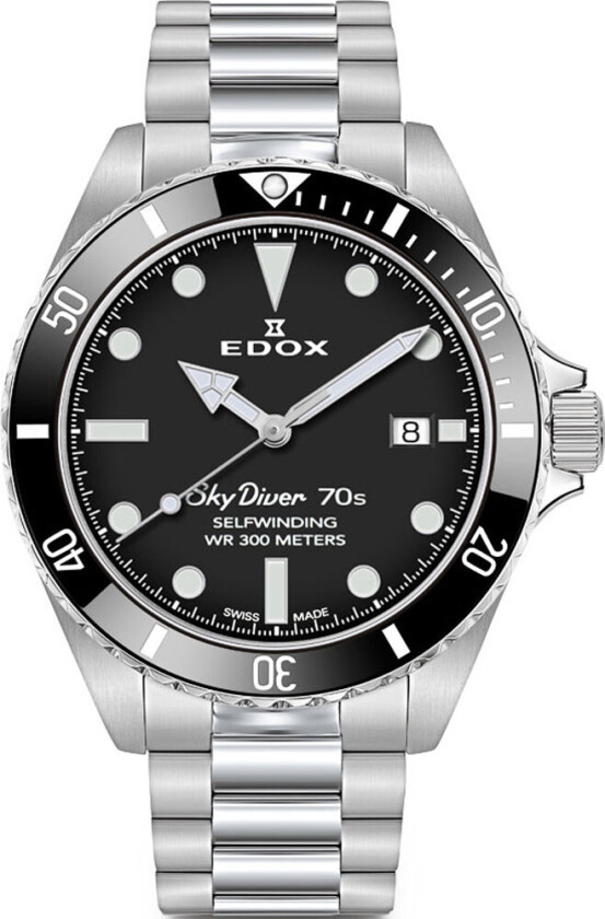 Sky Diver 70s Automatic 300M Diver 80115 3N1M NN - Automatisk - Sølv - Herreklokker - Rustfritt stål - ledd m/pin - Safir