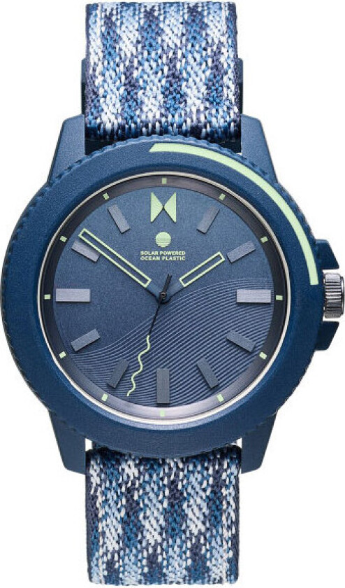 Ocean Plastic Edition 28000143 - Kvarts - Blå - Herreklokker - Plastikledd - Mineral