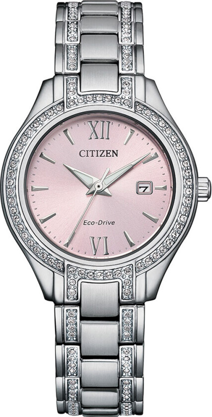 Crystal Ladies FE1230-51X - Kvarts - Sølv - Dameklokker - Rustfritt stål - ledd m/pin - Mineral