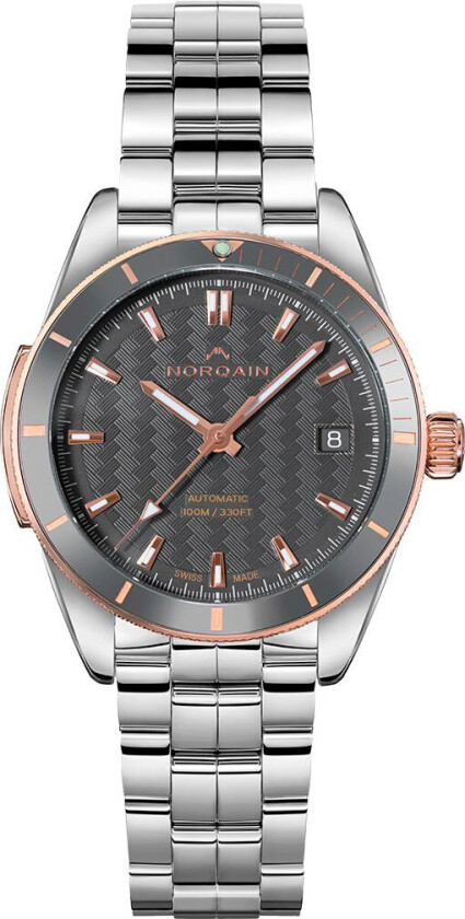 Adventure Sport 37mm N1800CG83A/G18G/182S - Automatisk - Sølv - Dameklokker - Rustfritt stål - ledd m/pin - Safir