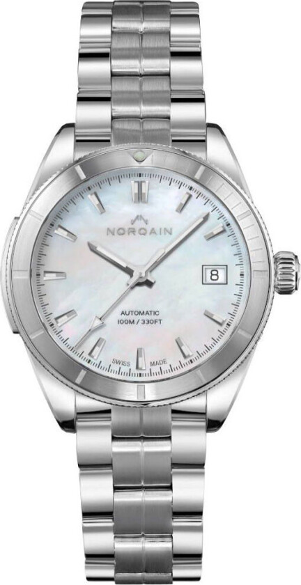 Adventure Sport 37mm N1800S81A/M181/181S - Automatisk - Sølv - Dameklokker - Rustfritt stål - ledd m/pin - Safir