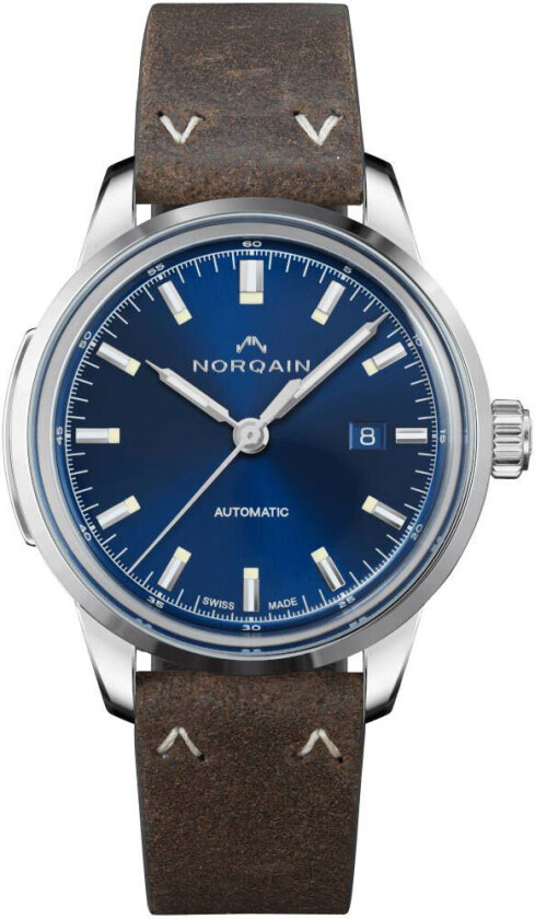 Freedom 60 42mm N2000S02A/A201/20EO.18S - Automatisk - Sølv - Herreklokker - Skinn - Safir