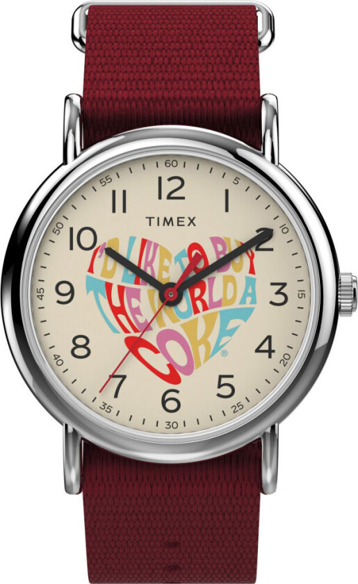 Weekender X Coca Cola TW2V29900 - Kvarts - Sølv - Unisex - Stoff - Mineral