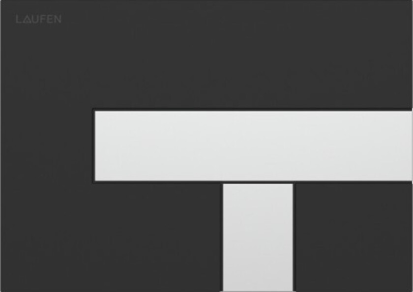 Lis AW100 betjeningsplate, sort/matt krom