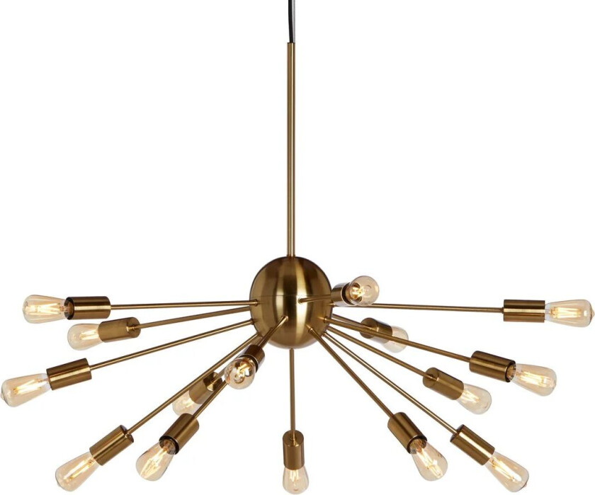 Mir taklampe Satin brass