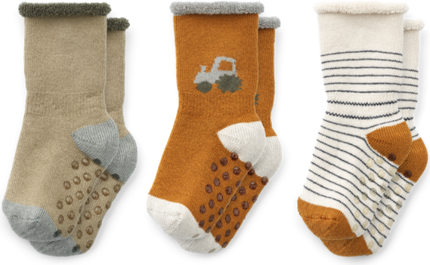 Eloy antisklisokker 3-pk - vehicles mix