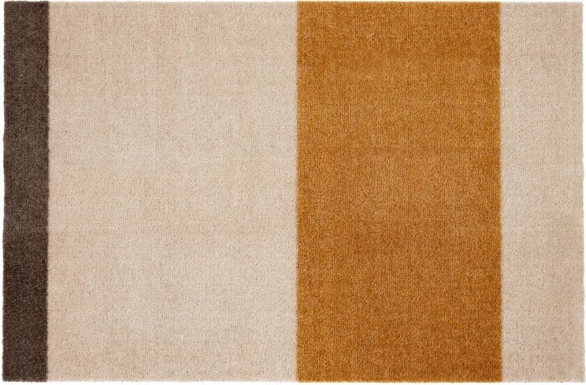 tica copenhagen Stripes by tica, horisontal, dørmatte Ivory-dijon-brown, 60 x 90 cm