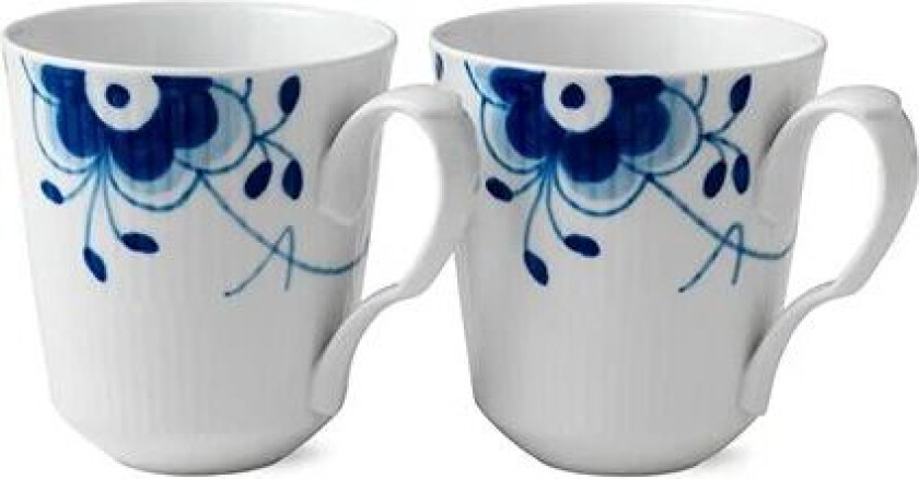 Blue Fluted Mega krus 2-pakn. 37 cl