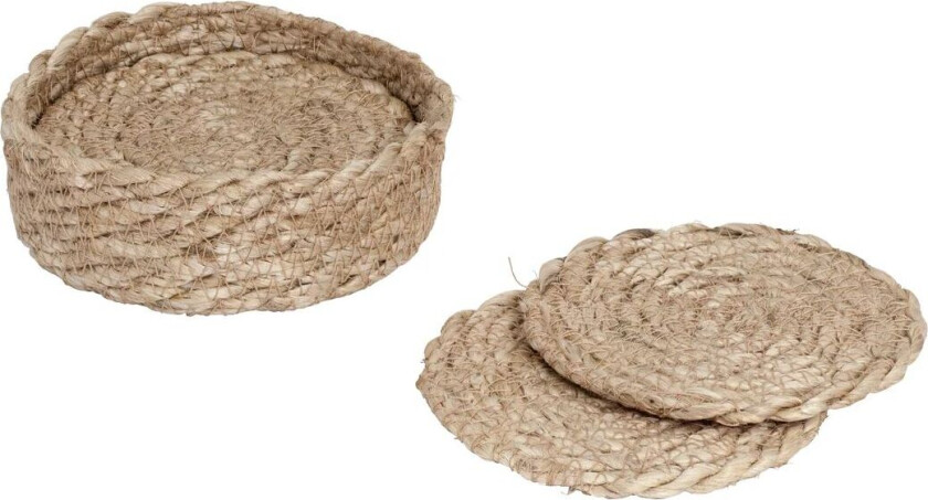 Bilde av Elin glassunderlag Ø10,5 cm 6-pakning Naturgrå