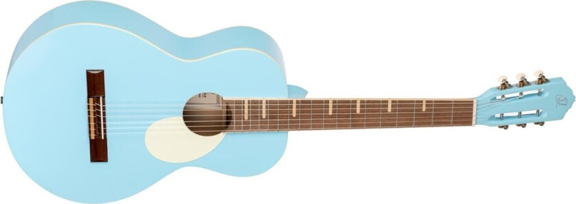 Ortega Rga-Sky Klassisk Gitar Parlor Body, Gaucho, Sky Blue