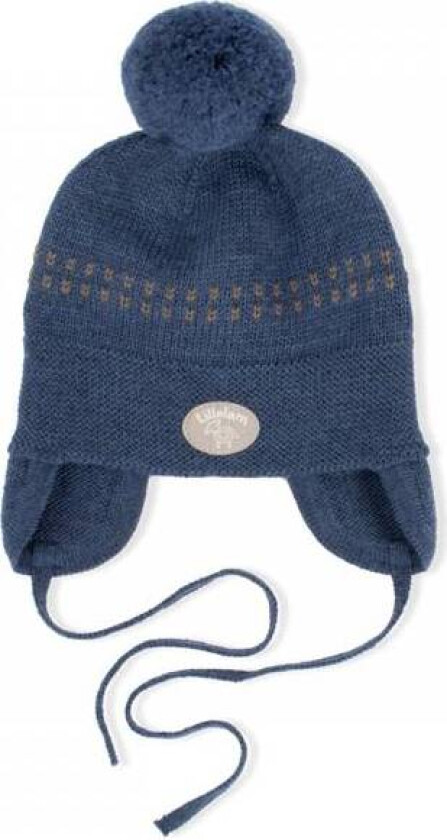 Lillelam - Lue Basic Med Snøring, Blå