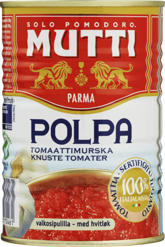 Mutti Knust Tomat med Hvitløk 400g