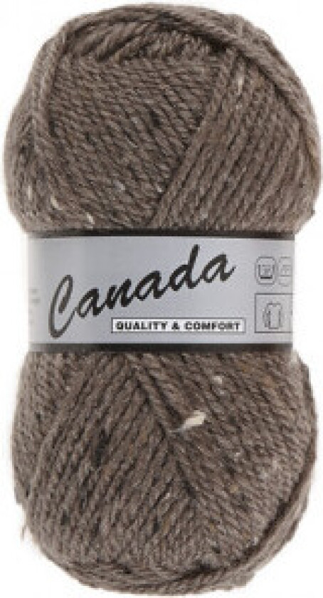 Lammy Canada Garn Mix 467 Mørk brun/natur/brun