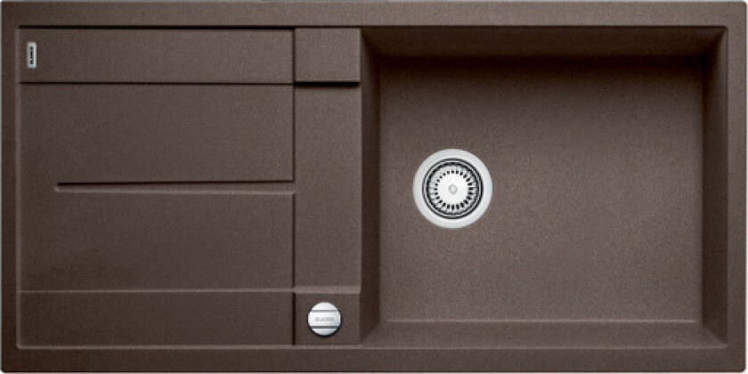 Metra XL 6 S-F kjøkkenvask, 99x49 cm, brun