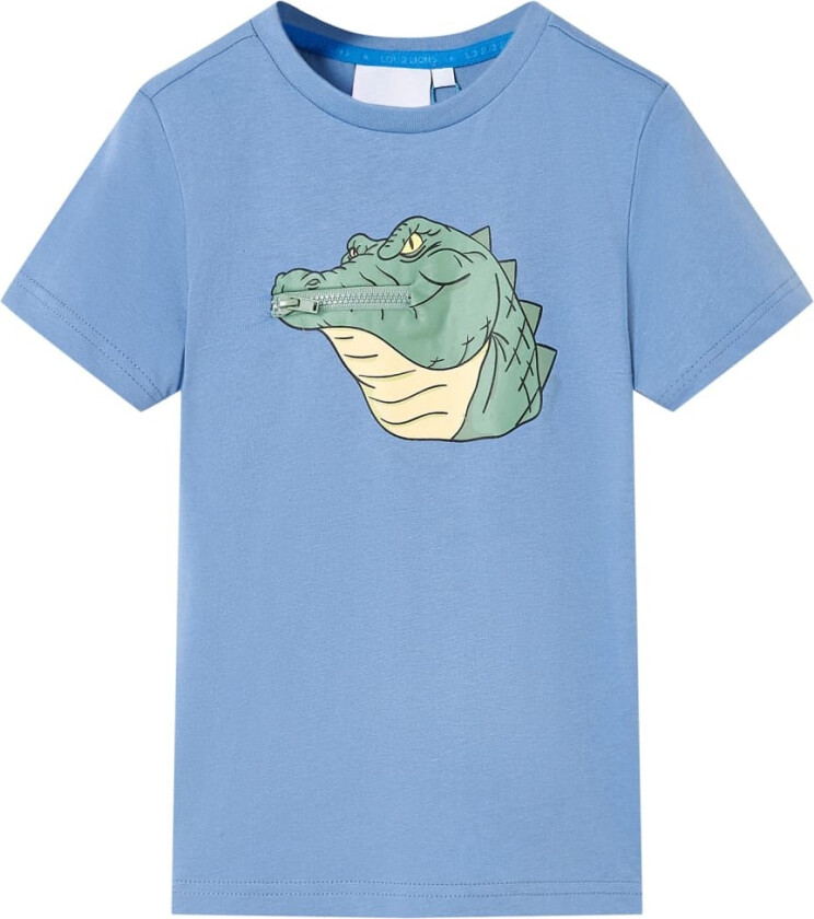 T-skjorte for barn medium blå 128