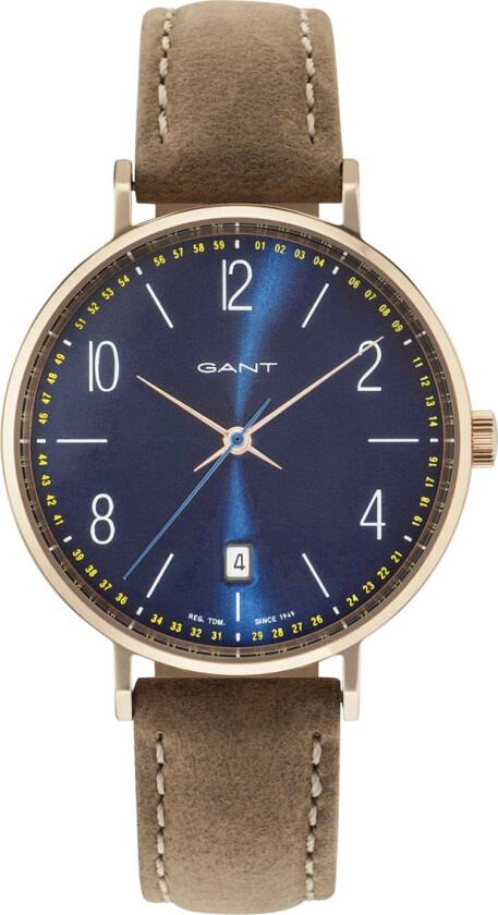 Detroit Lady GT035008 - Kvarts - Rosegull - Dameklokker - Skinn - Mineral