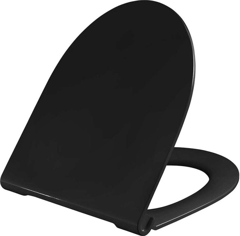 Spira 946 toalettsete, soft close, avtagbar, sort