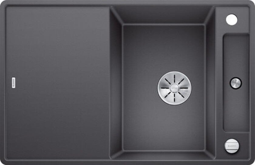 Axia III 45 S-F kjøkkenvask, 77x50 cm, grå