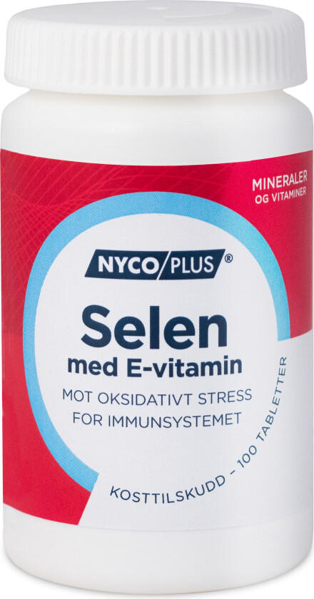 Selen med E-vitamin, 100 tabletter