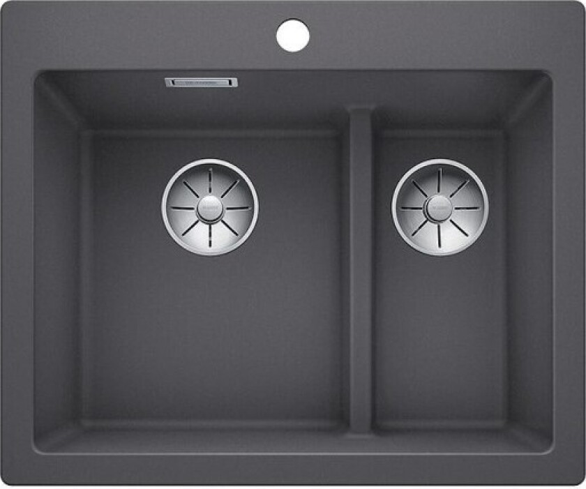 Pleon 6 Split UXI kjøkkenvask, 61,5x51 cm, grå