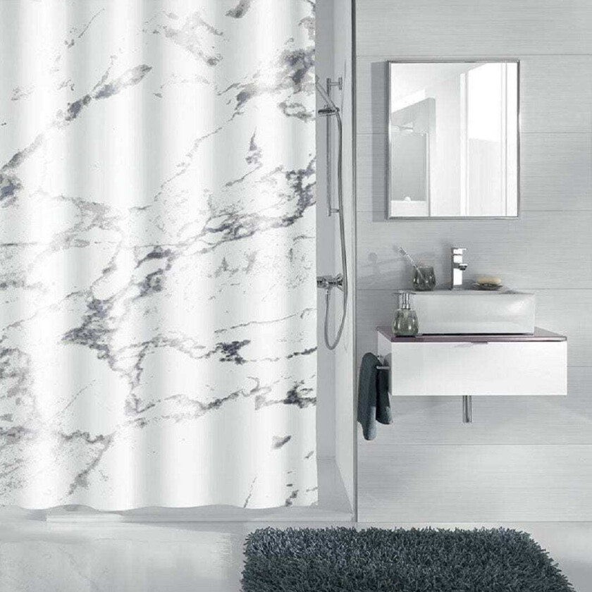 Marble dusjforheng, 180x200 cm, mønster