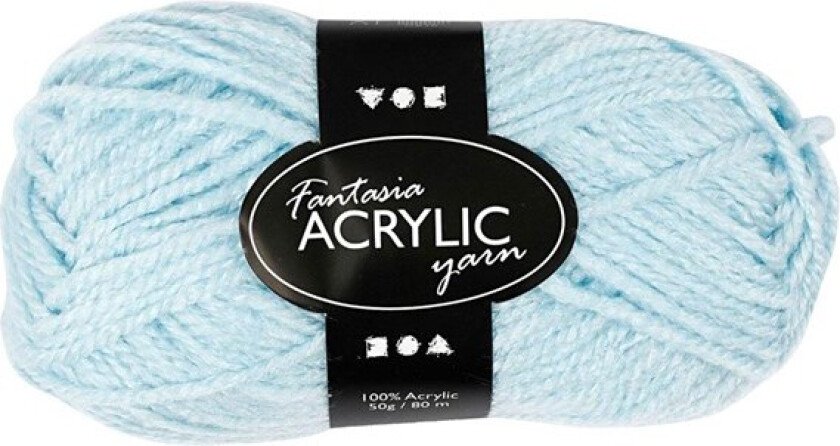 Acrylic yarn Light blue 50gr 80m