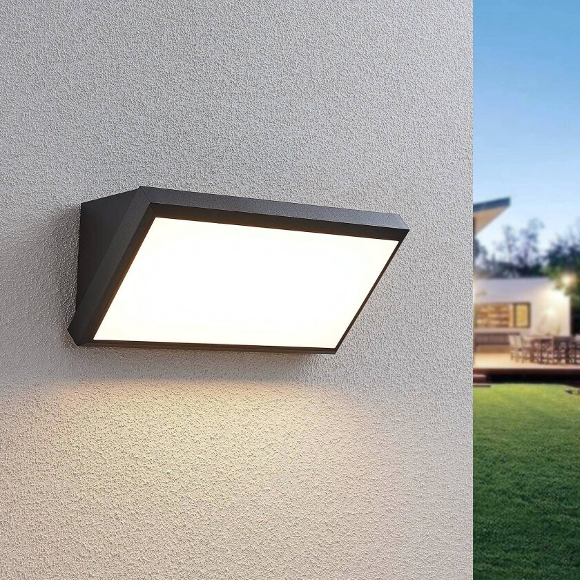 Utendørs LED-vegglampe Abby uten sensor