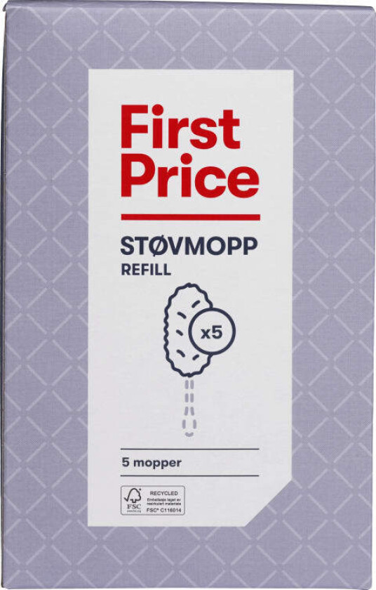 Støvmopp Refill 5stk