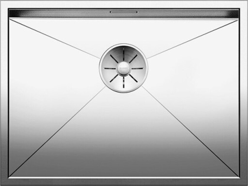 Zerox 550-U kjøkkenvask, 59x44 cm, rustfritt stål