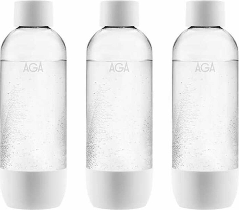 3-pack AGA AQVIA PET-flaska, 1L (Vit)