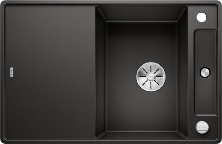 Axia III 45 S-F kjøkkenvask, 77x50 cm, sort