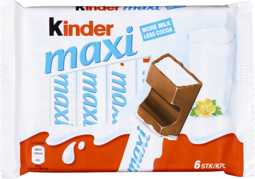 Kindersjokolade Maxi 6pk 126g
