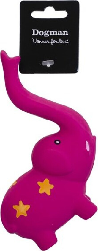 Hundeleke Latex Elefant Lilla
