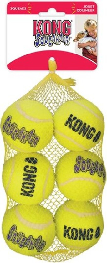 KONG Squeakair tennisball 6-pack